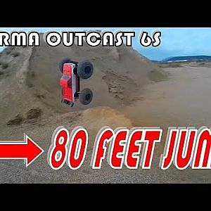 HUGE 80 FEET JUMP - ARRMA OUTCAST - YouTube