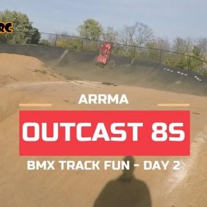 ARRMA OUTCAST 8S - BMX TRACK FUN - DAY 2