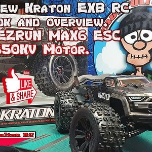 Arrma Kraton EXB first look.Fitting EZRUN MAX6 ESC 1650KV Motor Combo.