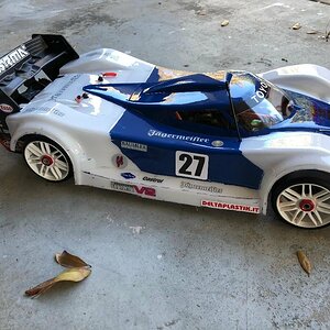 #Delta Plastik Toyota GT1 1/7 scale RC body for my Infraction
