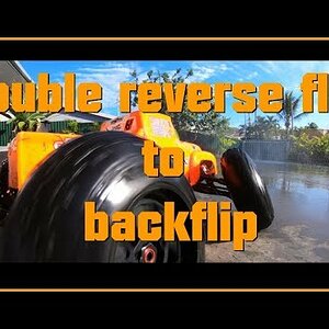 new freestyle trick: double reverse flip to backflip, jump with the arrma notorious
