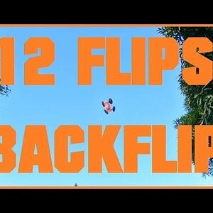 my stunt truck backflip record: 12 flips backflip , fun intro