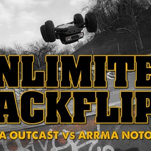 2040 RC - Arrma Outcast vs Arrma Notorious: unlimited backflips @ Parco Lambro skatepark